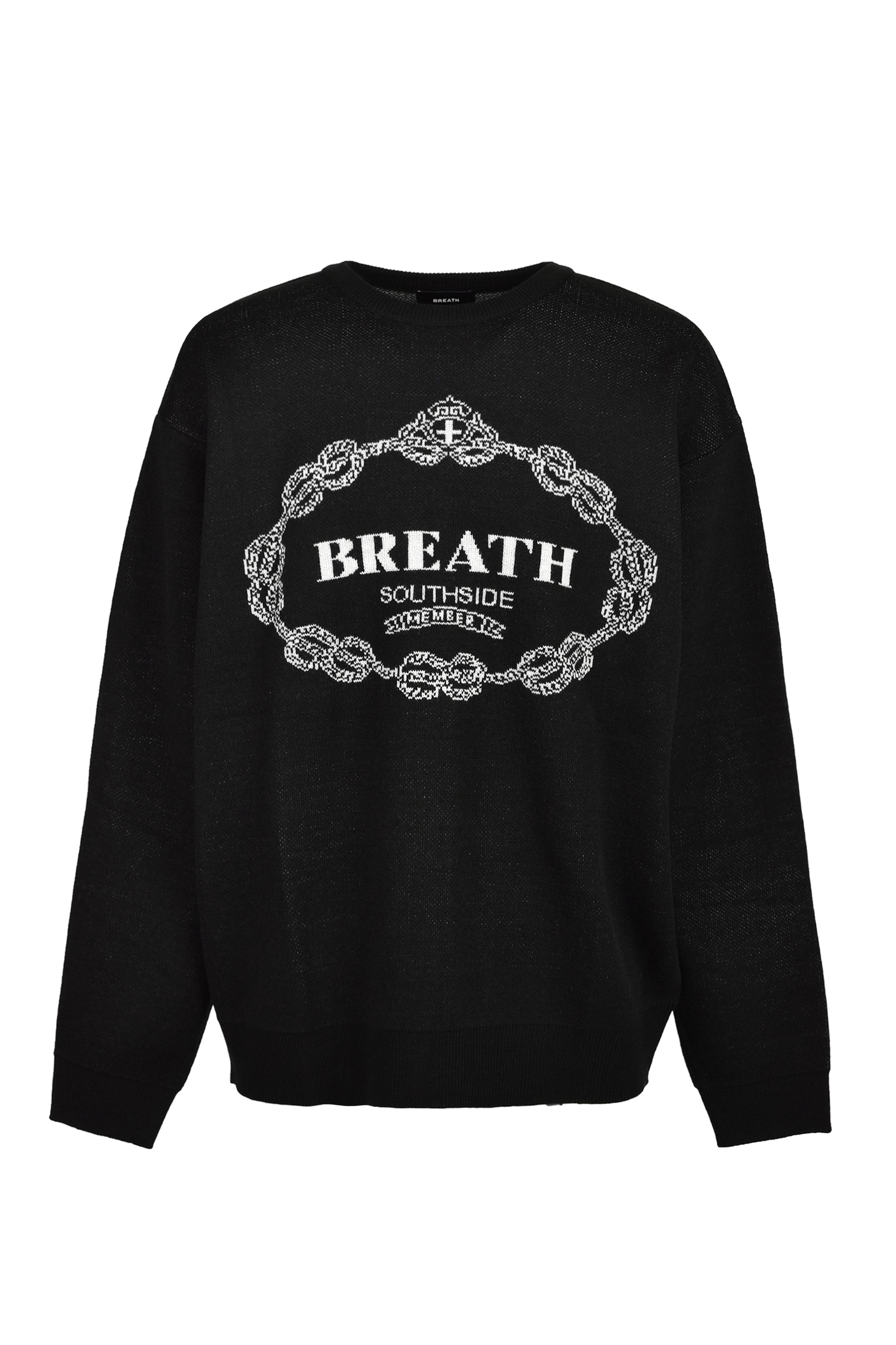 ROYAL EMBLEM CREW KNIT / BLK