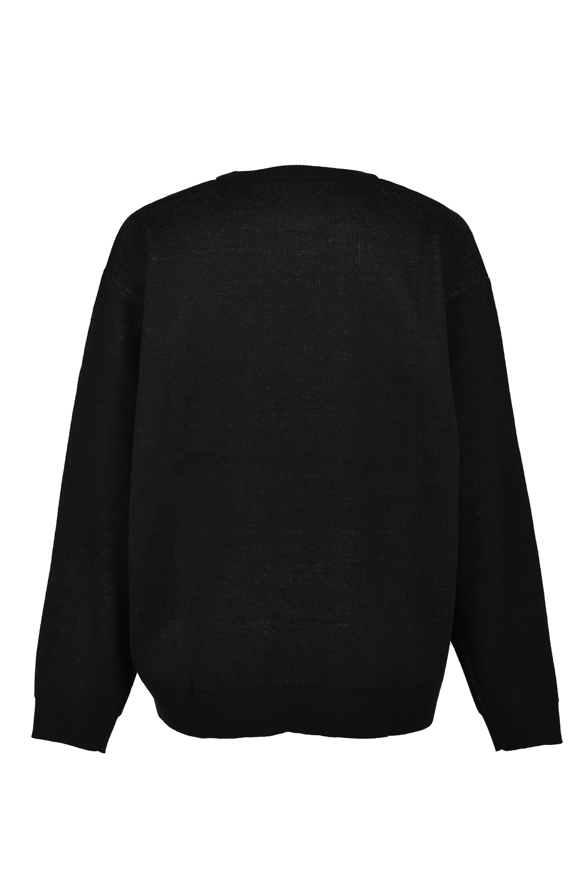 ROYAL EMBLEM CREW KNIT / BLK