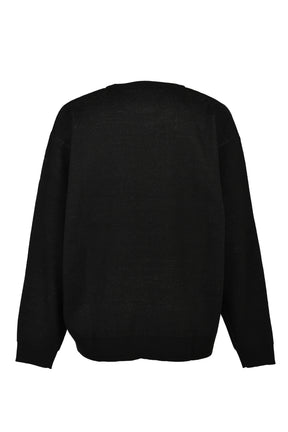 ROYAL EMBLEM CREW KNIT / BLK