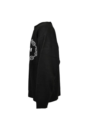 ROYAL EMBLEM CREW KNIT / BLK