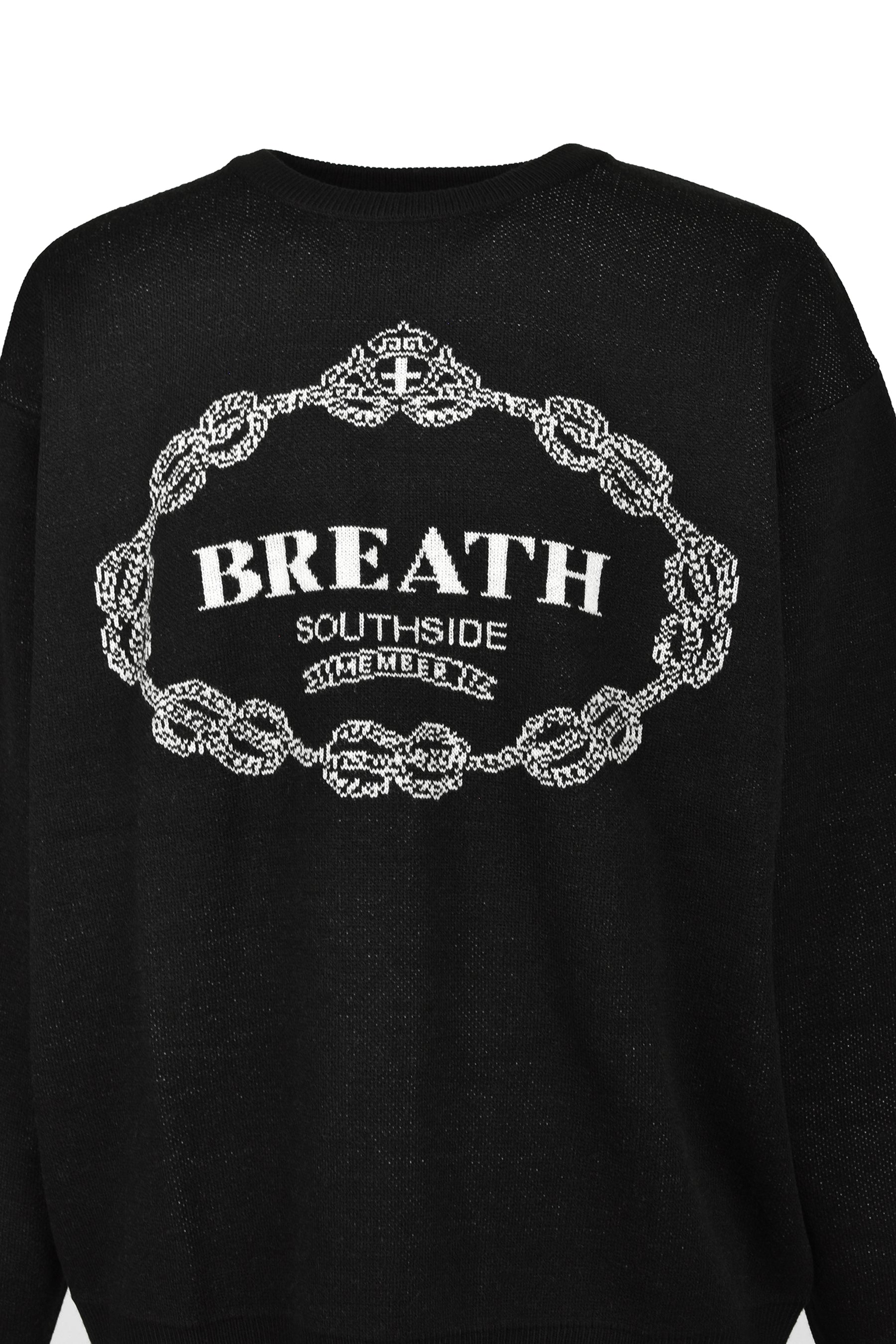 ROYAL EMBLEM CREW KNIT / BLK