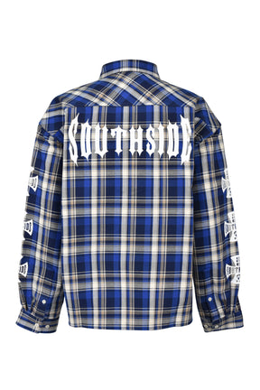 SOUTHSIDE CROSS CHECK SHIRT / BLU