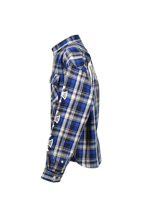 SOUTHSIDE CROSS CHECK SHIRT / BLU