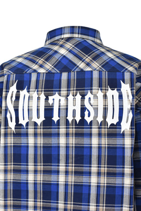 SOUTHSIDE CROSS CHECK SHIRT / BLU