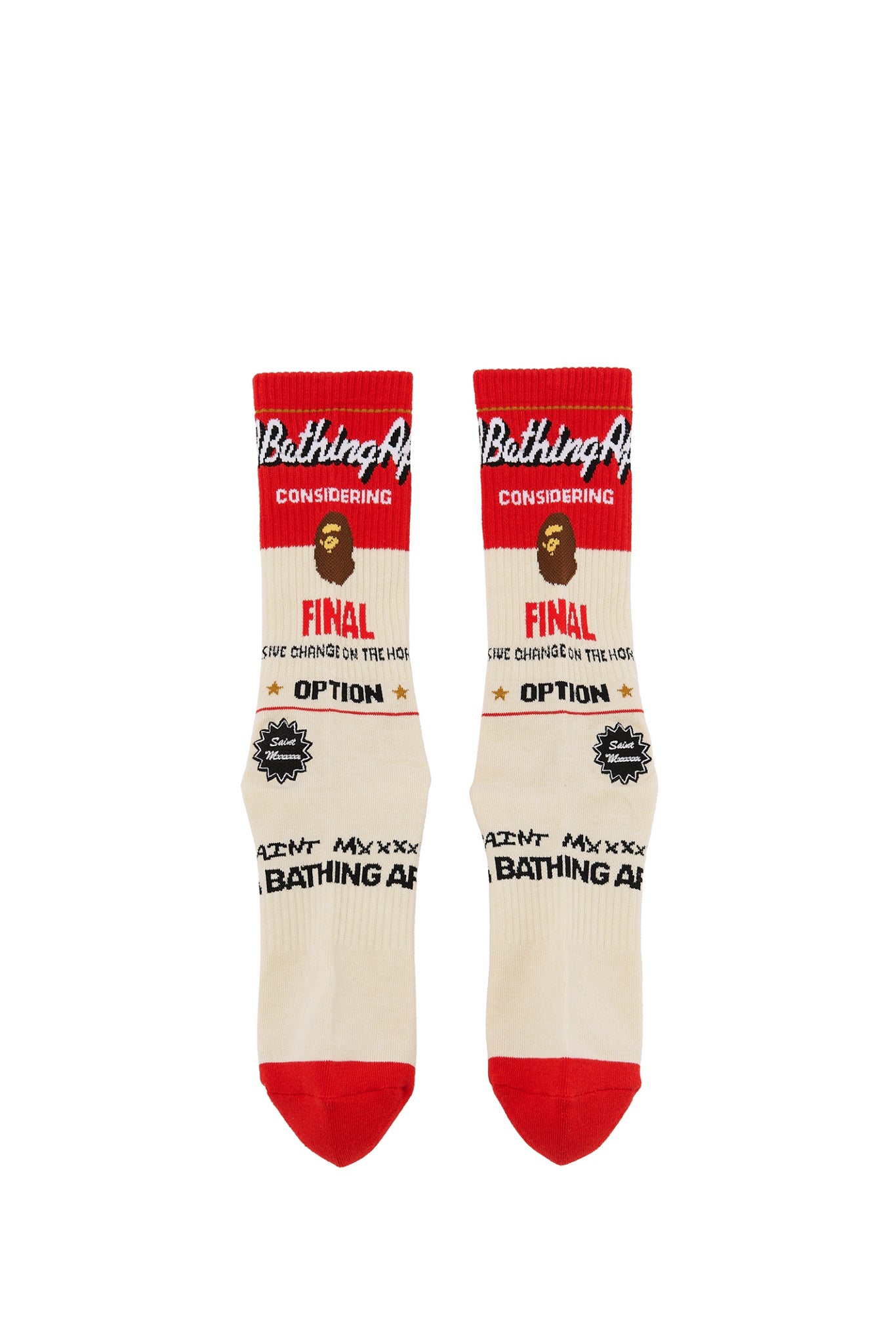BAPE_SOCKS/FAINAL / ECR/RED