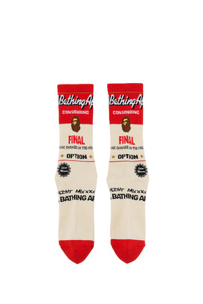 BAPE_SOCKS/FAINAL / ECR/RED