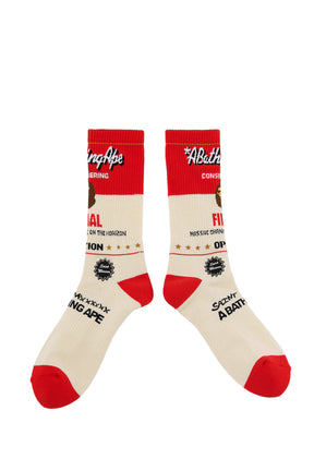 BAPE_SOCKS/FAINAL / ECR/RED
