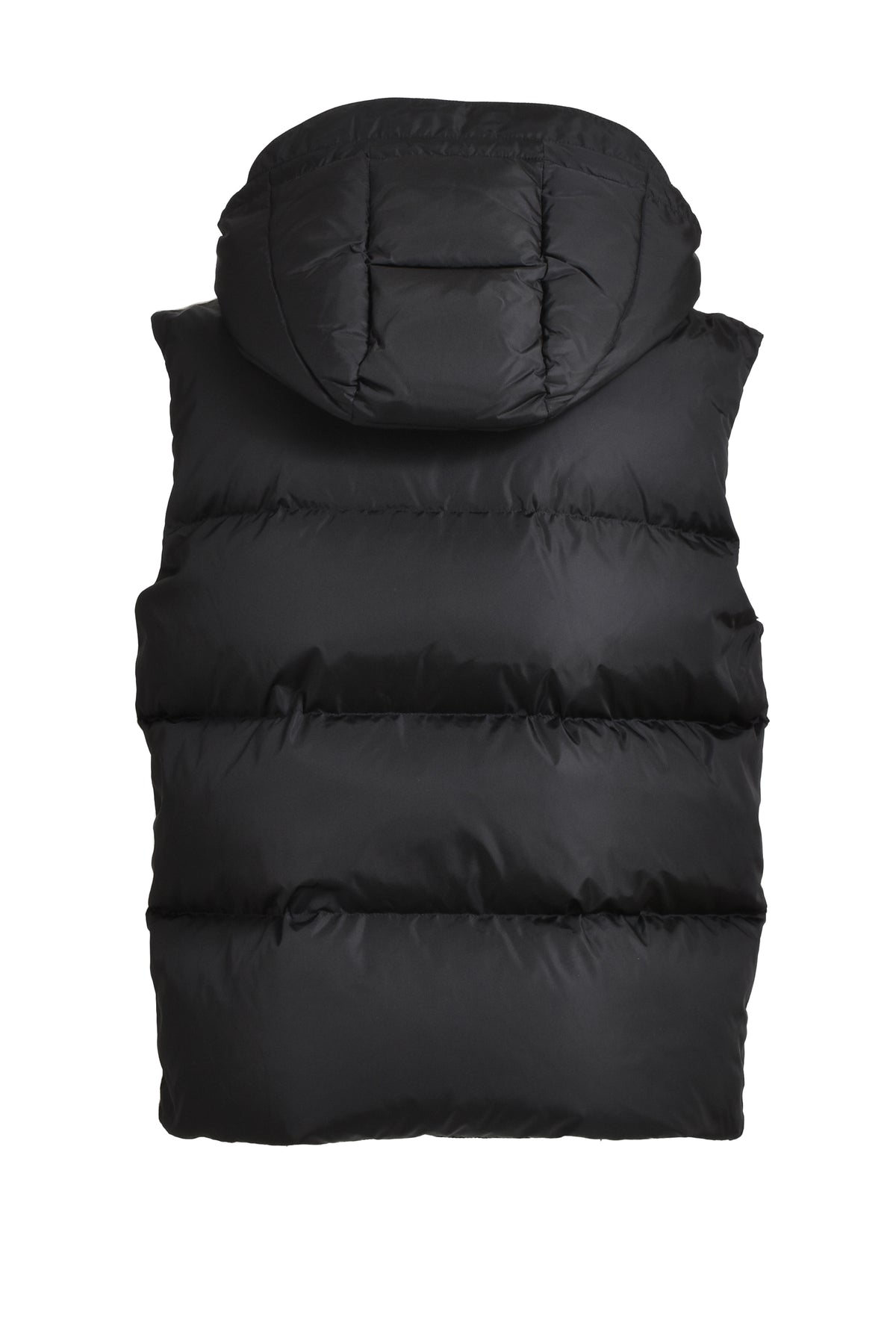 CLASSIC TRACK HOODY DOWN VEST / BLK OFF WHT