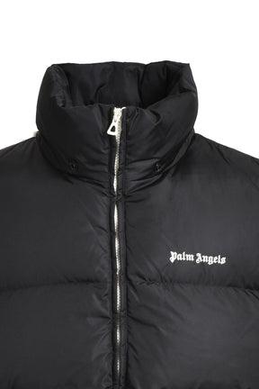 CLASSIC TRACK HOODY DOWN VEST / BLK OFF WHT