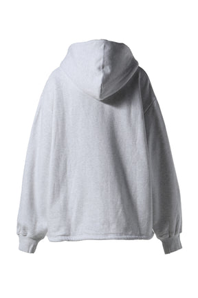 WAIST DRAWSTRING HOODIE / GRY