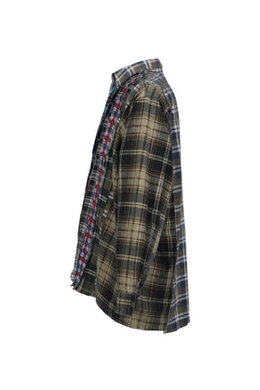 FLANNEL SHIRT -> RIBBON WIDE SHIRT / ASSORT