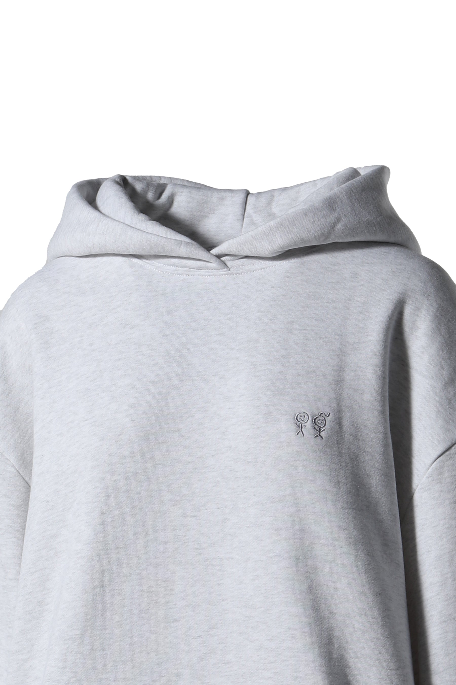 WAIST DRAWSTRING HOODIE / GRY