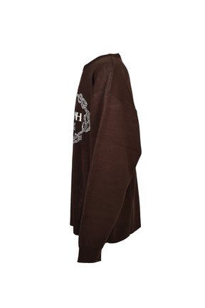 ROYAL EMBLEM CREW KNIT / BRW