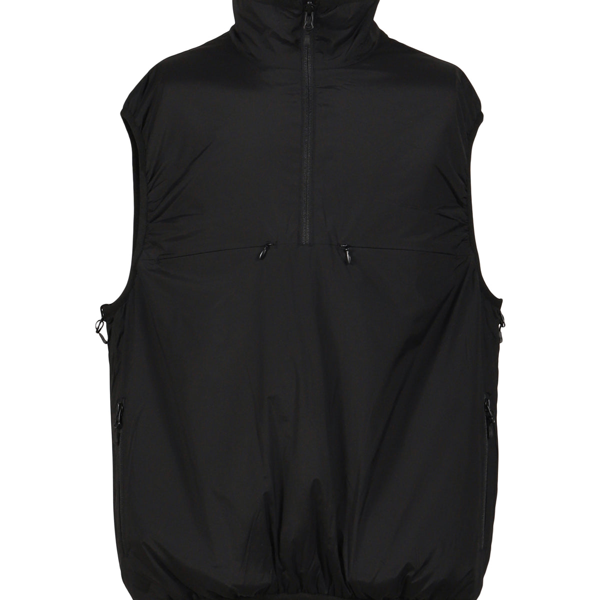 DAIWA PIER39 TECH REVERSIBLE PULLOVER PUFF VEST / BLACK - NUBIAN