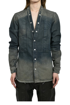 LARRY FOGPOCKET SHIRT / DRKDUST DEGRADE
