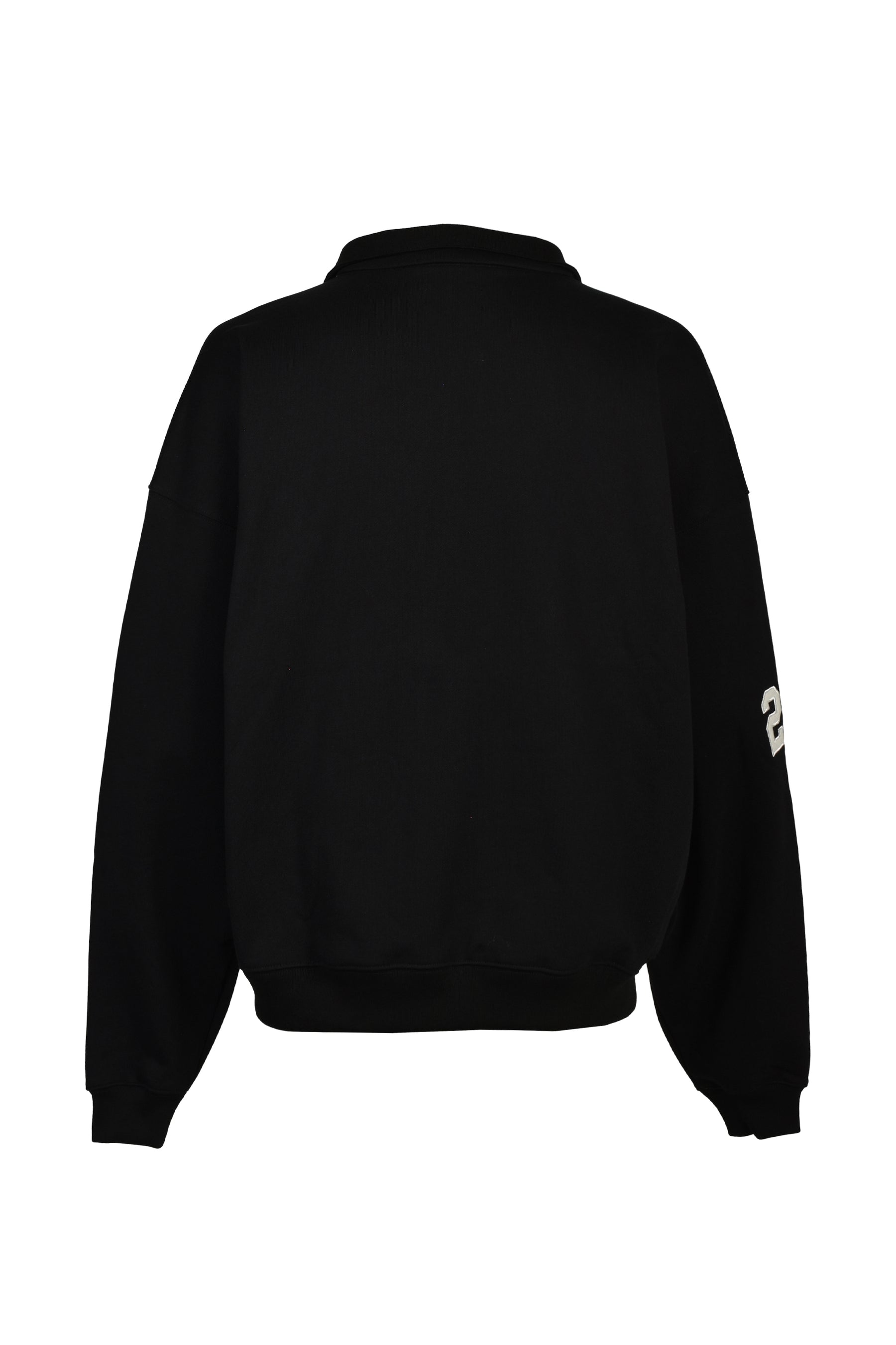 HALF ZIP SWEAT / BLK