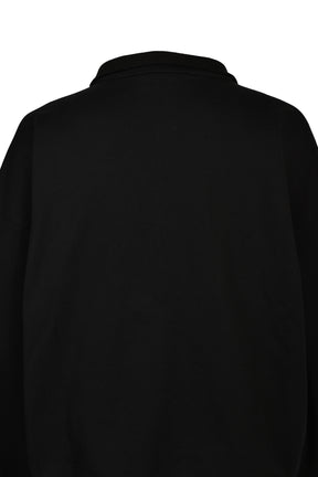 HALF ZIP SWEAT / BLK