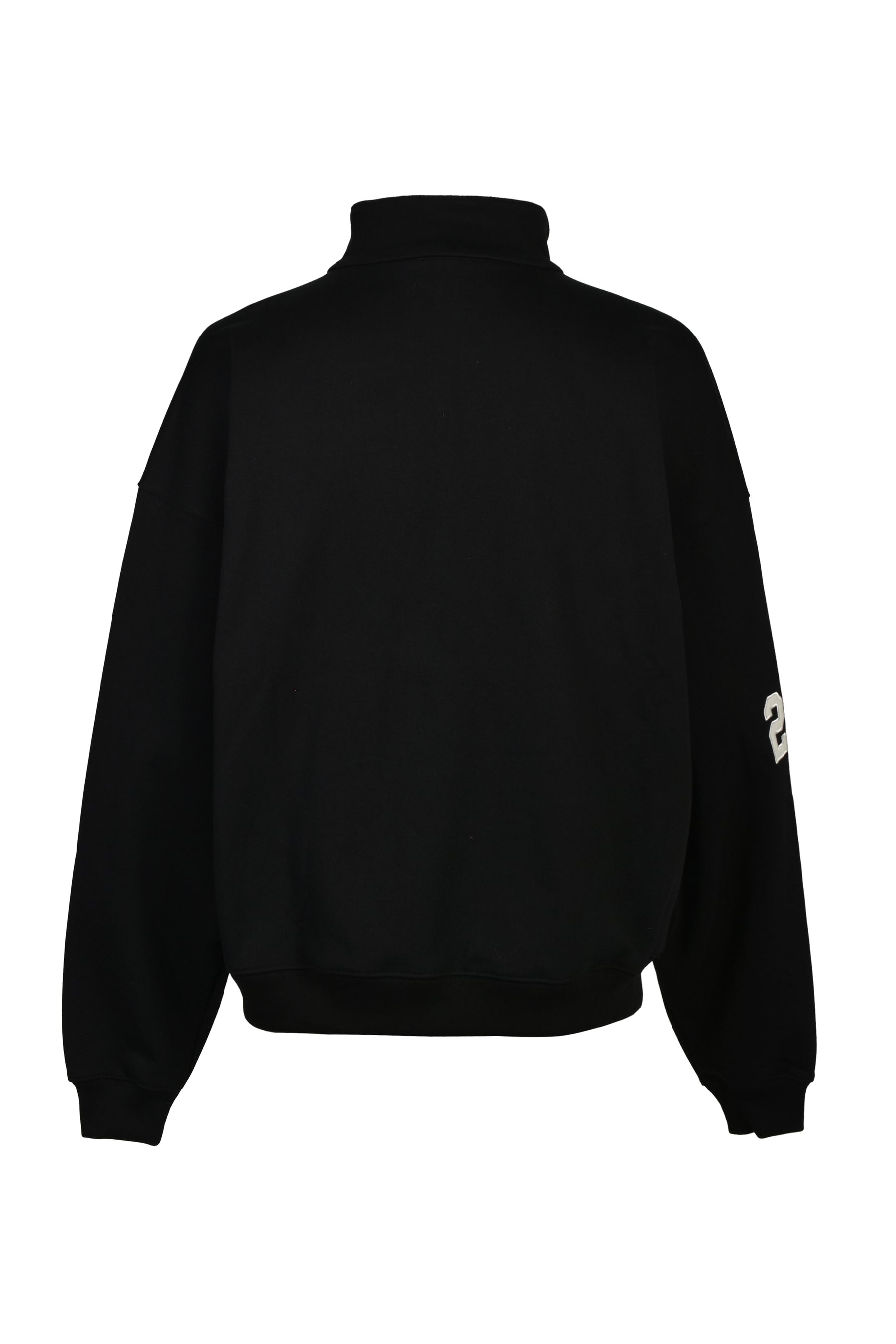 HALF ZIP SWEAT / BLK