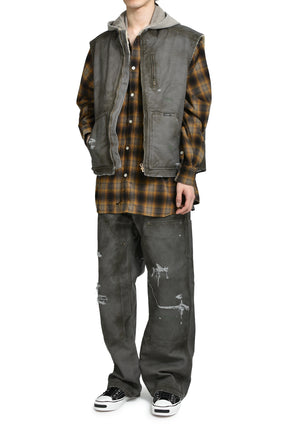 BORO BOA LINING DUCK VEST / GRY