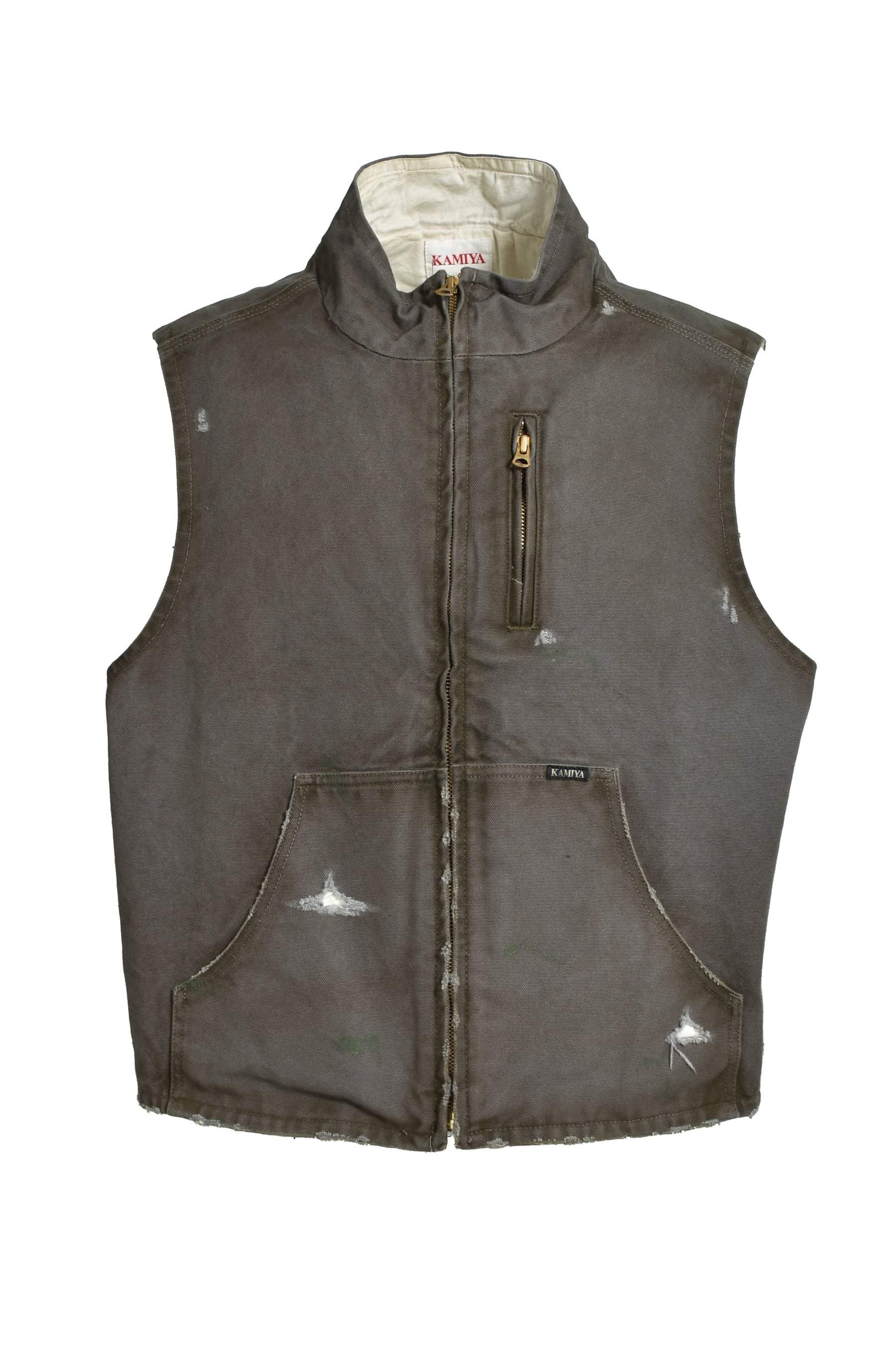 BORO BOA LINING DUCK VEST / GRY