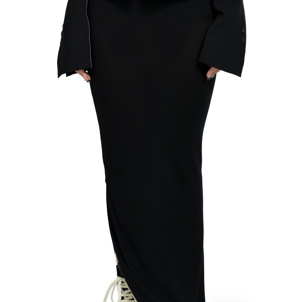 Rick Owens リックオウエンス CONCORDIANS FW25 EDFU SKIRT / BLK