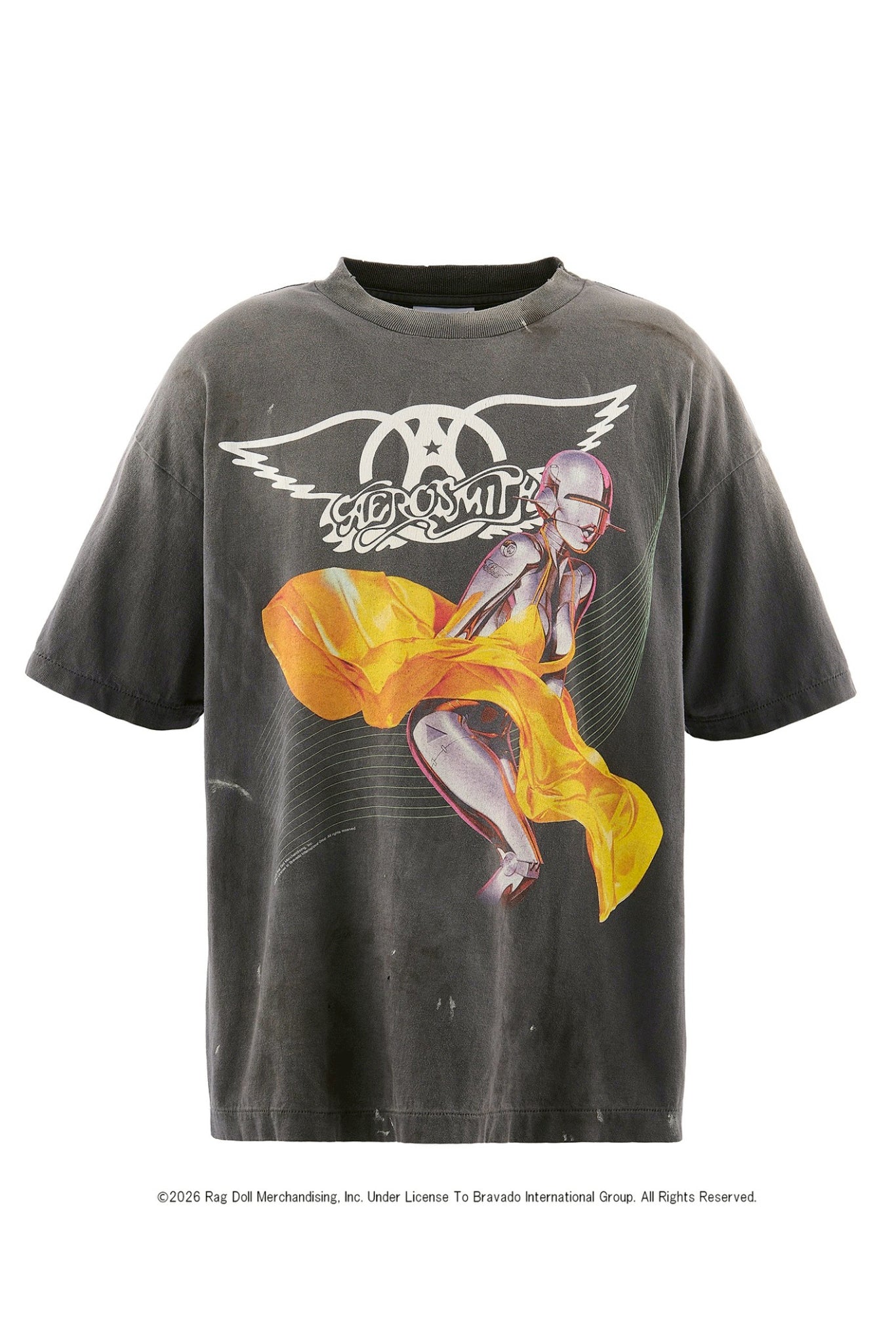 AS_SS T-SHIRT/AEROSMITH / BLK