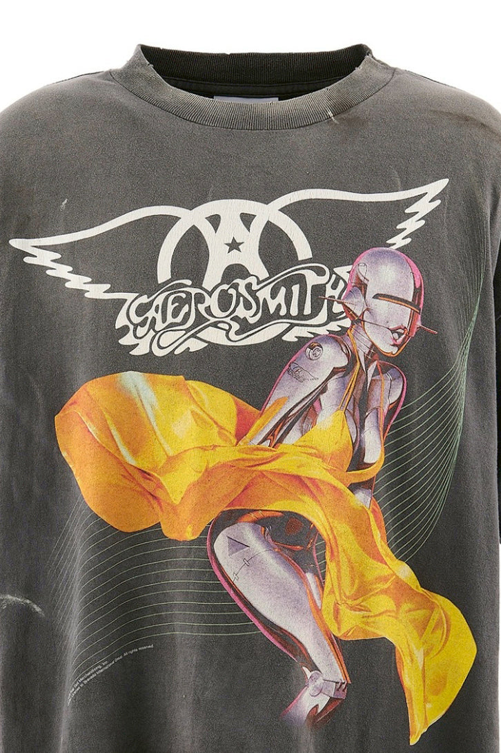 AS_SS T-SHIRT/AEROSMITH / BLK