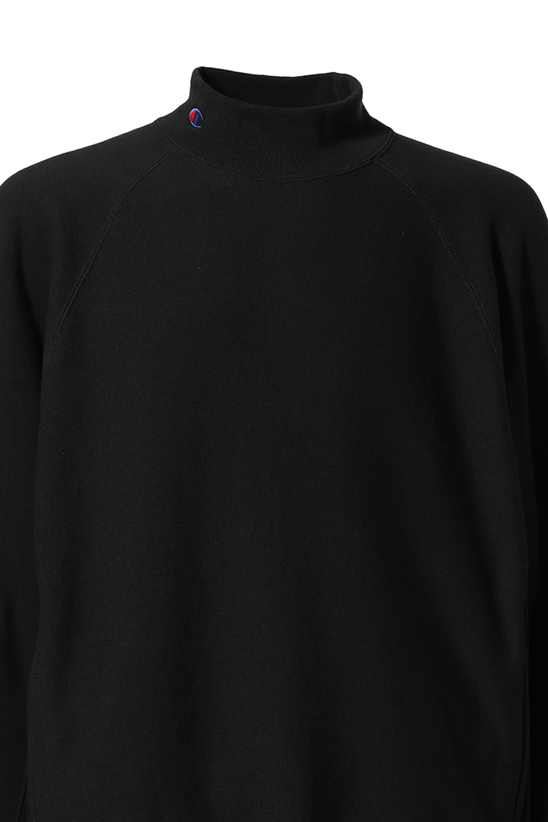 MOCKNECK SWEATSHIRT / BLK