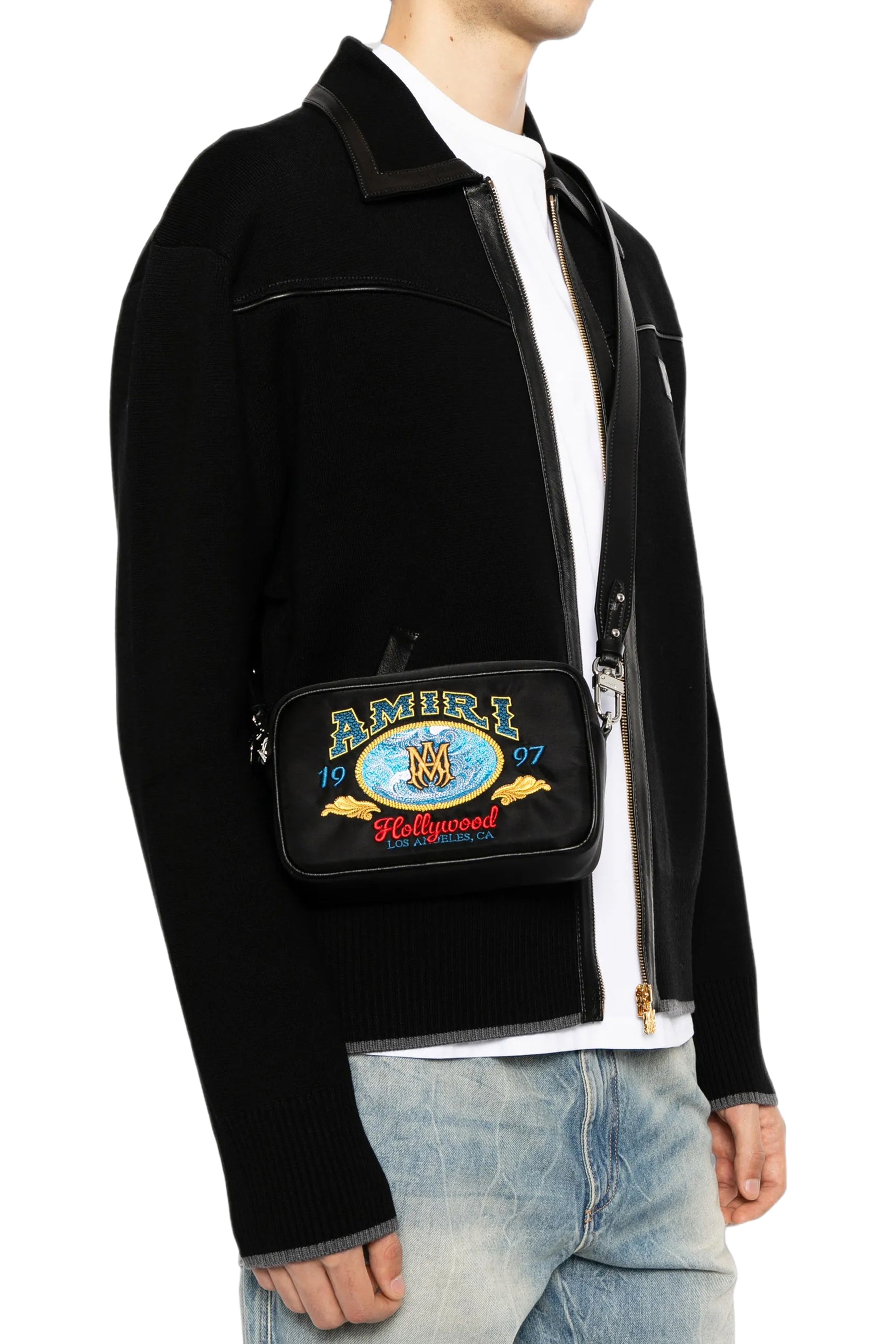 EMBROIDERED LOGO CAMERA CASE / BLK