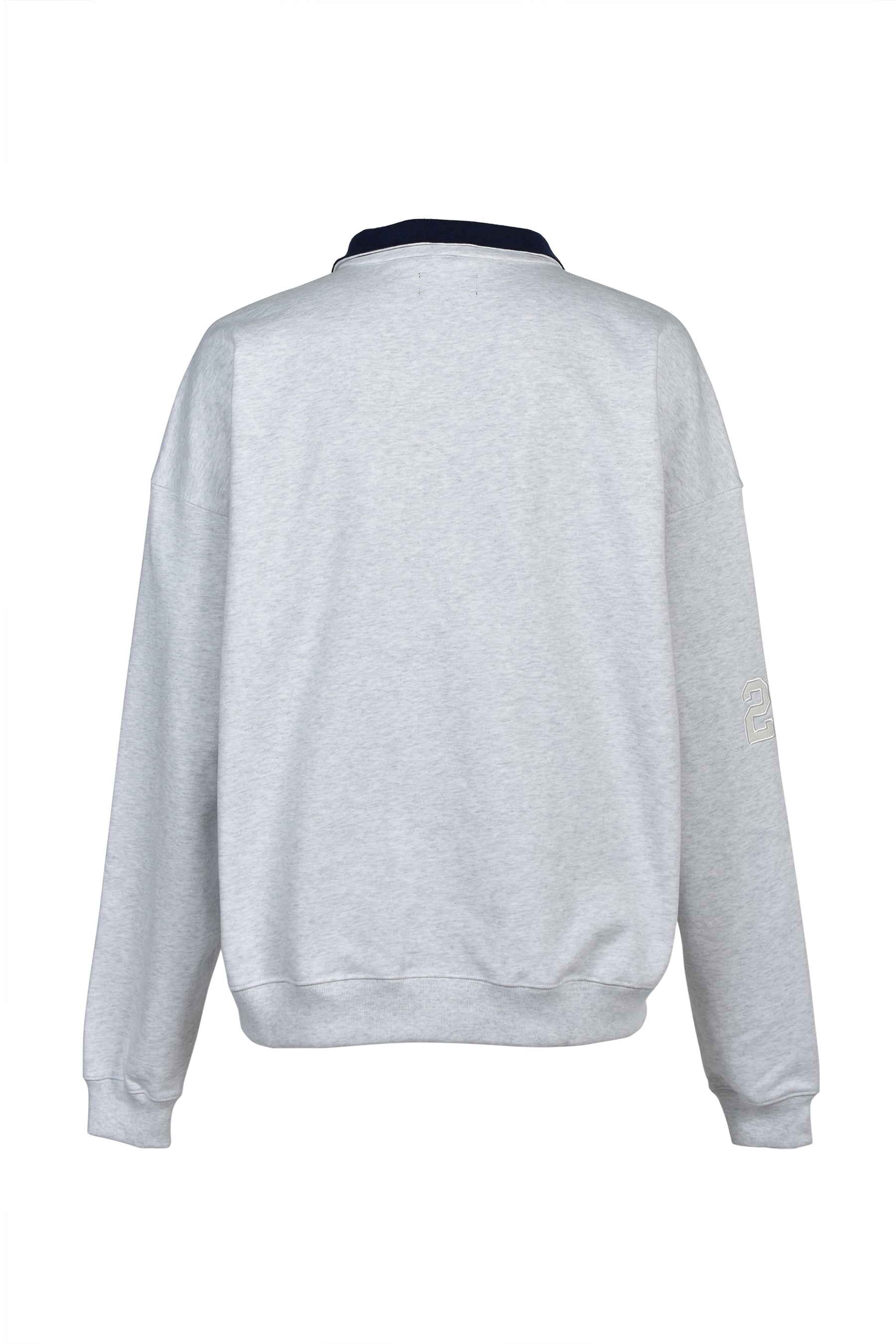 HALF ZIP SWEAT / GRY