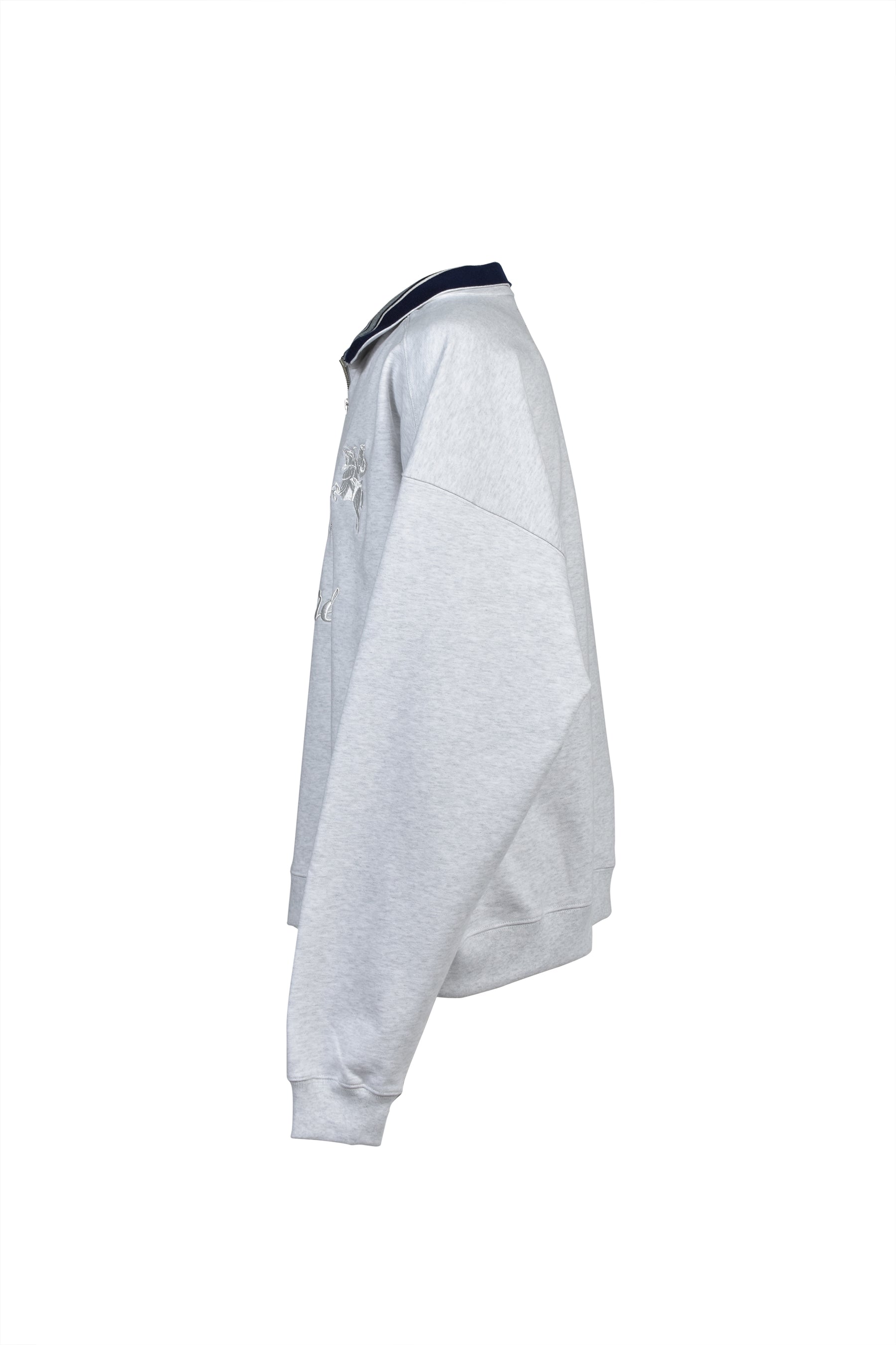 HALF ZIP SWEAT / GRY