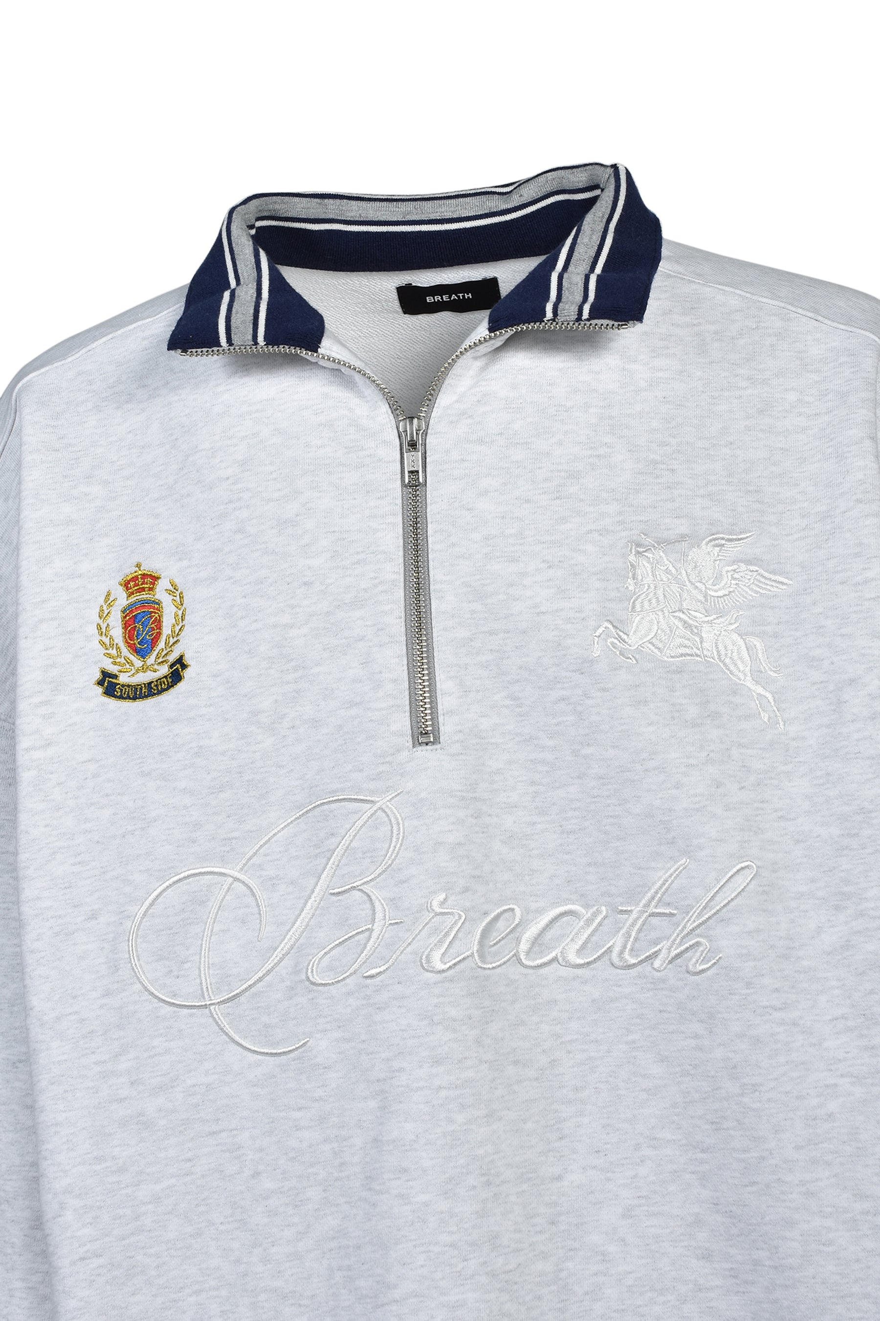 HALF ZIP SWEAT / GRY