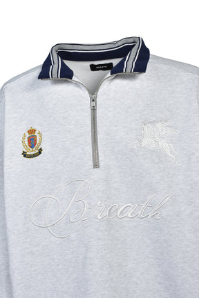 HALF ZIP SWEAT / GRY