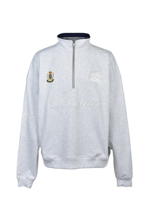 HALF ZIP SWEAT / GRY