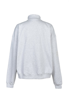HALF ZIP SWEAT / GRY