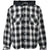 CHECK HOOD SHIRT / BLK