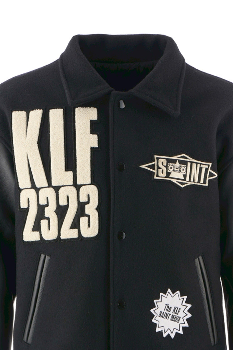 KLF_VARSITY JACKET/KLF / BLACK 