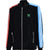 RIB COLLAR TRACK JACKET - C/PE VELOUR / BLK MULTI