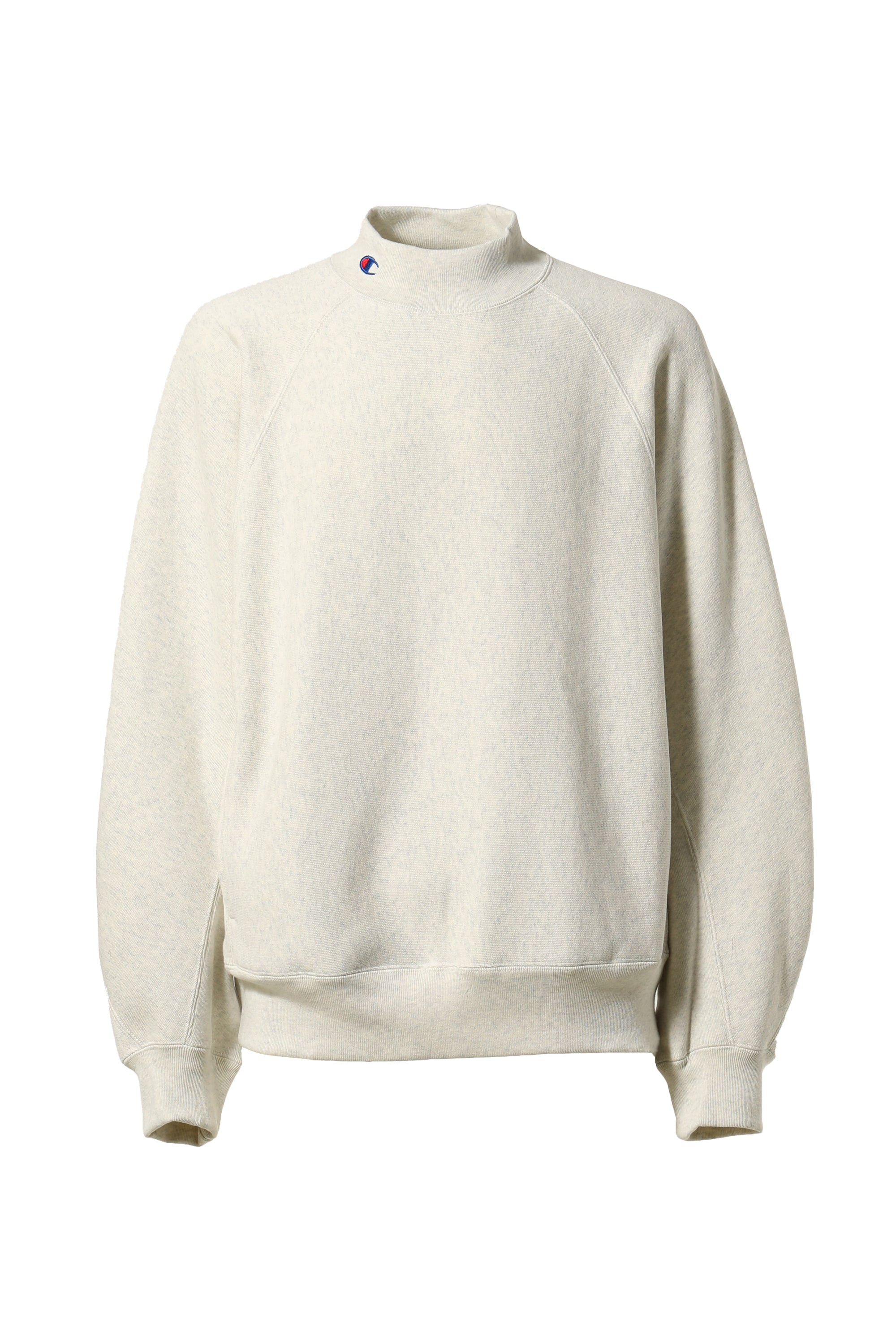 N.HOOLYWOOD × Champion FW23 MOCKNECK SWEATSHIRT / OATMEAL - NUBIAN