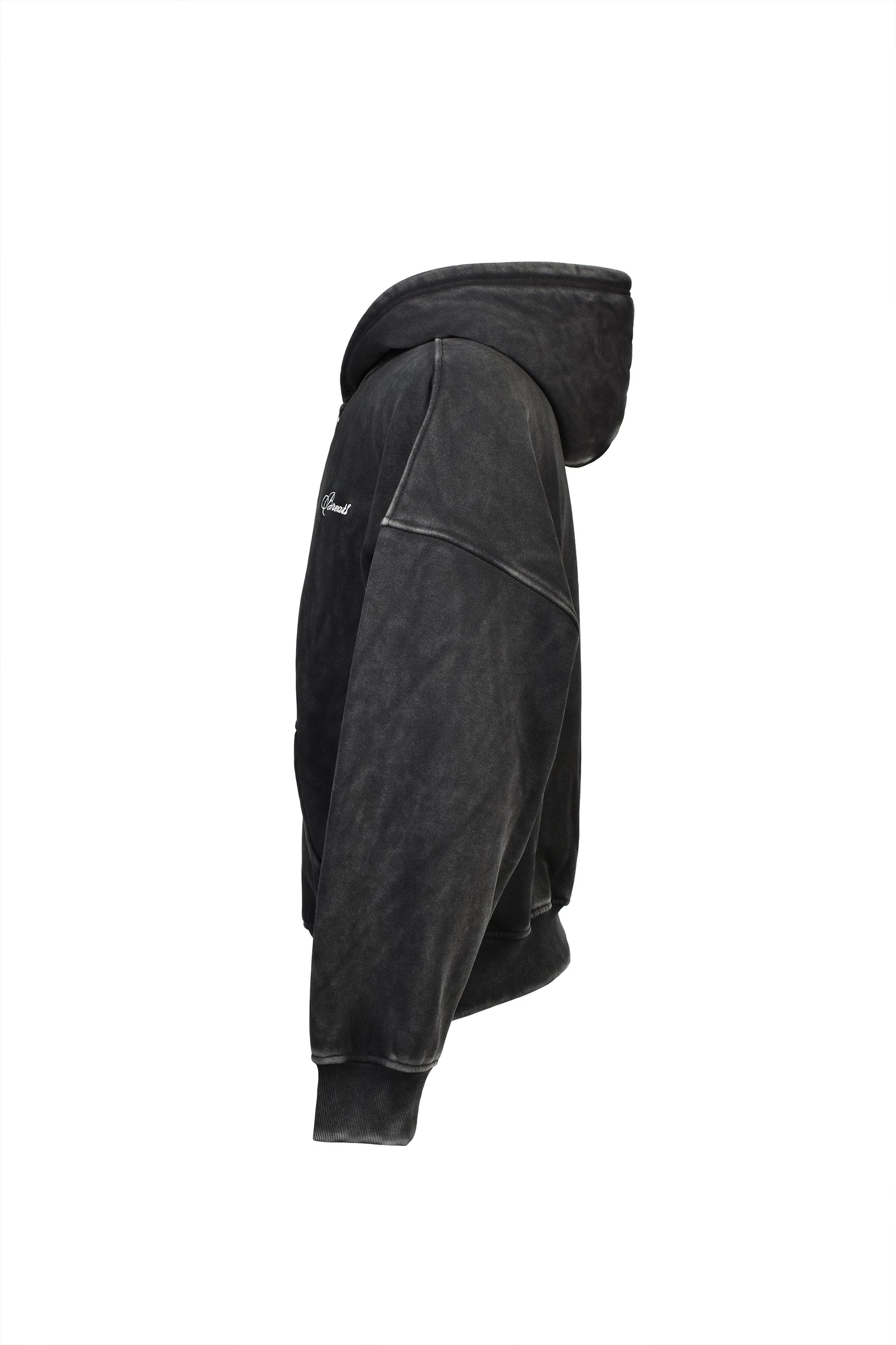 FADE ZIP HOODIE / BLK