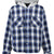 CHECK HOOD SHIRT / BLUE