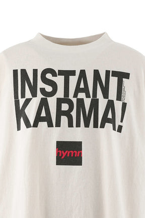 JL_SS T-SHIRT/INSTANT KARMA / WHT