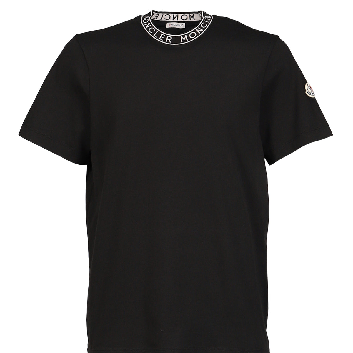 MONCLER モンクレール SS26 NECK LOGO SS T-SHIRT / 999 BLK - NUBIAN
