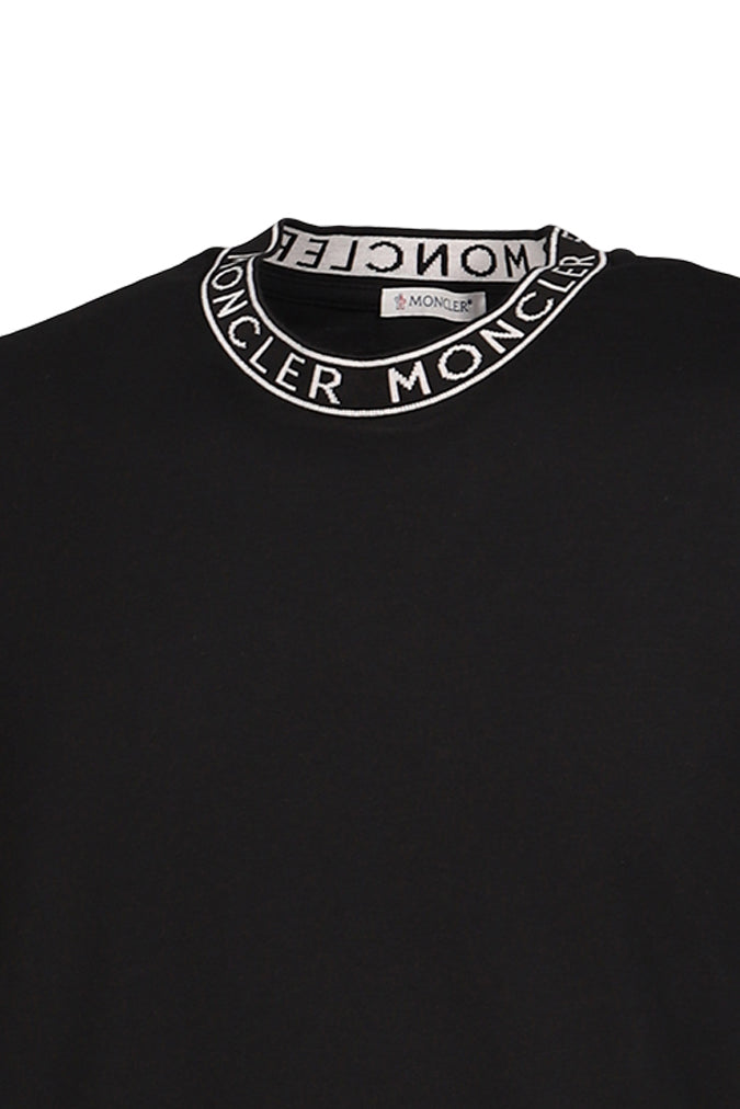MONCLER モンクレール SS26 NECK LOGO SS T-SHIRT / 999 BLK - NUBIAN