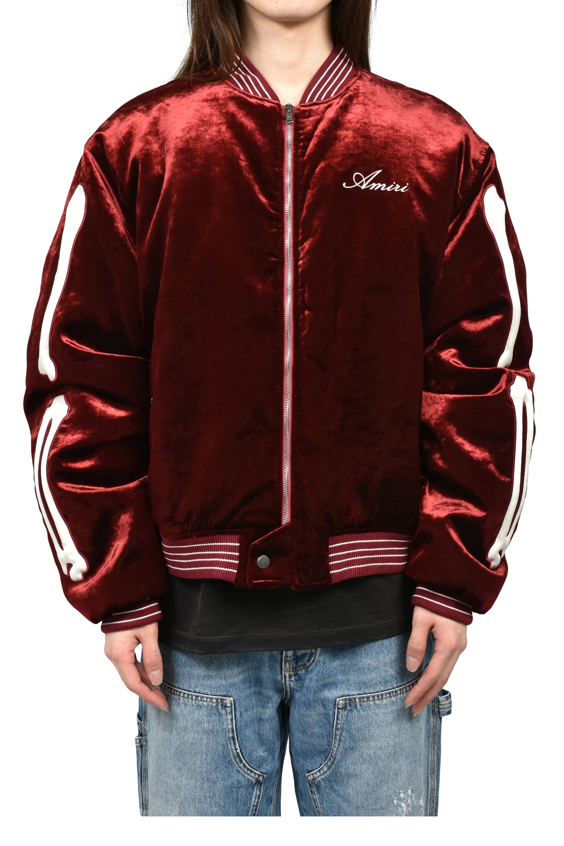 AMIRI アミリ SS26 BONES BOMBER / RED - NUBIAN ヌビアン AMIRI アミリ SS26 BONES BOMBER / RED - NUBIAN ヌビアン