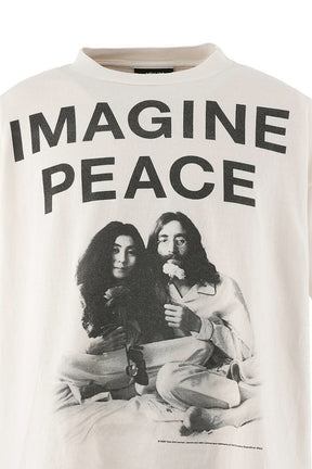 JL_SS T-SHIRT/IMAGINE PEACE / WHT