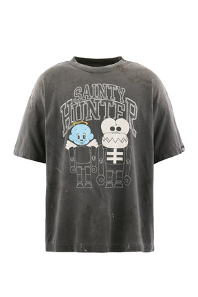 BH_SS TEE/SKULL-K&BABY-M / BLK