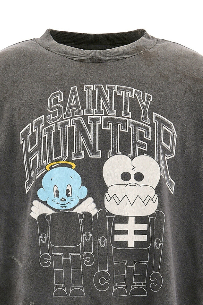 BH_SS TEE/SKULL-K&BABY-M / BLK