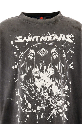 BKM_SS T-SHIRT/SAINT MEANS / BLK