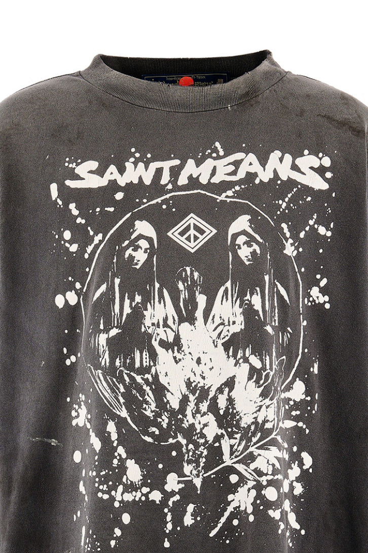BKM_SS T-SHIRT/SAINT MEANS / BLK